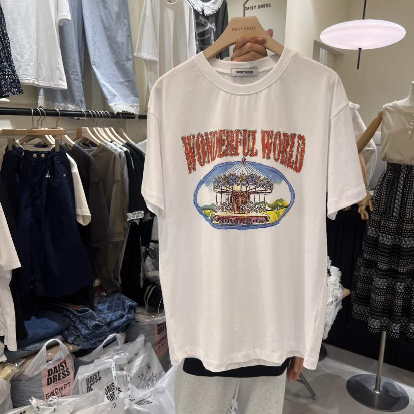 DAISY DRESS東大門代購女裝新品熱賣人氣25春夏真品休閑T恤DAISY DRESST恤