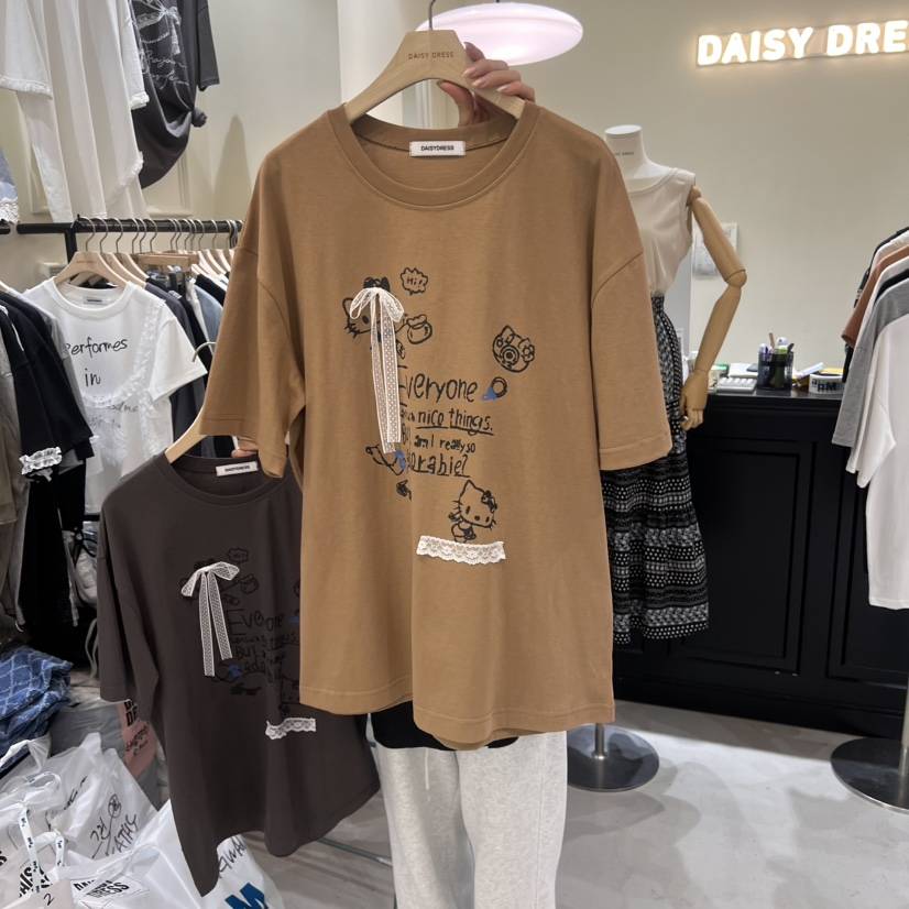 DAISY DRESS韓國代購女裝新品職業休閑推薦時尚真品25春夏T恤DAISY DRESST恤