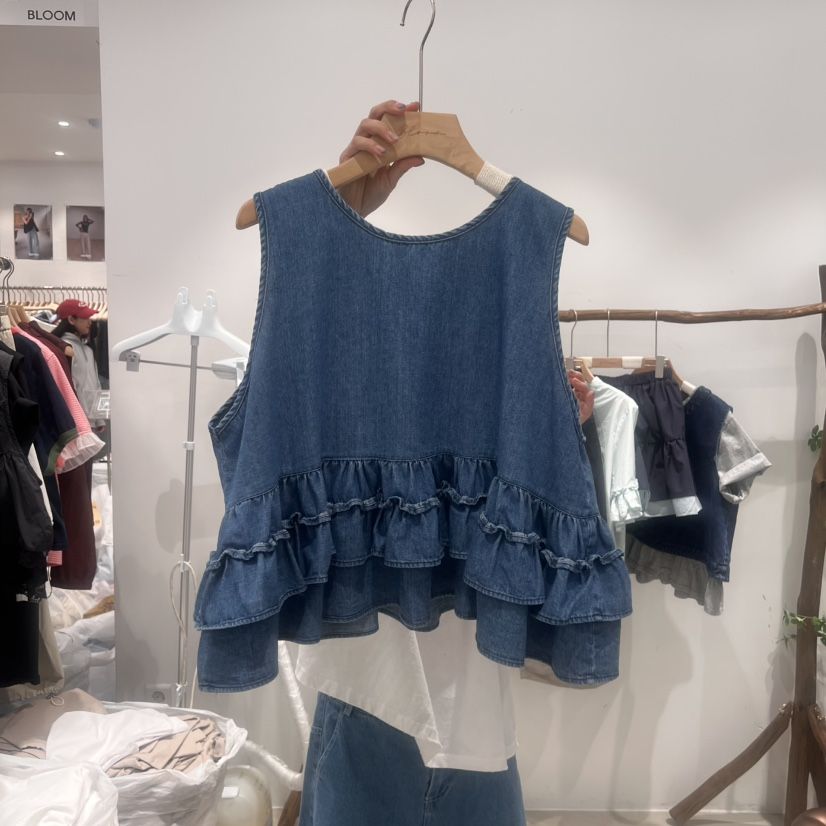 BLOOM韓國㊣直郵東大門代購女裝新款休閑時尚25春夏吊帶背心BLOOM-S吊帶/背心