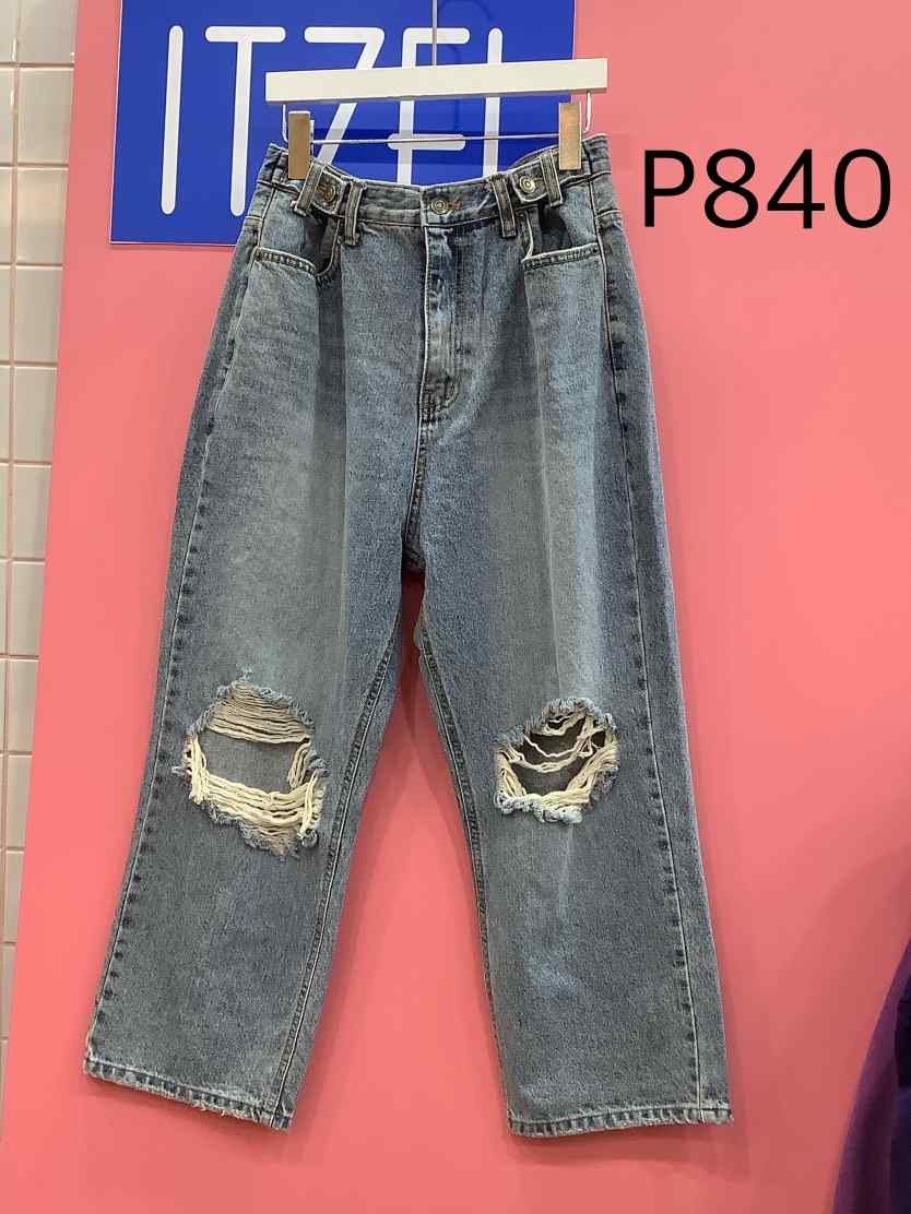 ITZEL韓國㊣直郵東大門代購女裝新品25春夏推薦休閑人氣牛仔褲ITZEL牛仔褲