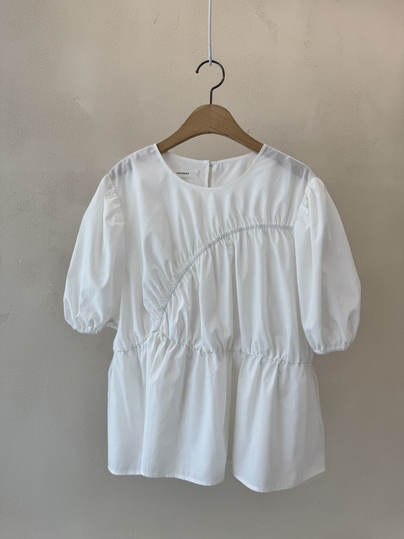 LAUNDRY直郵韓國代購㊣女裝新品熱賣25春夏休閑時尚襯衫蕾絲衫LAUNDRY襯衫/蕾絲衫