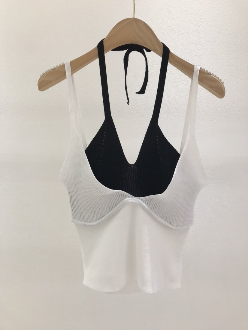 KC MARKET直郵韓國代購㊣女裝新品25春夏休閑時尚吊帶背心空吊帶/背心