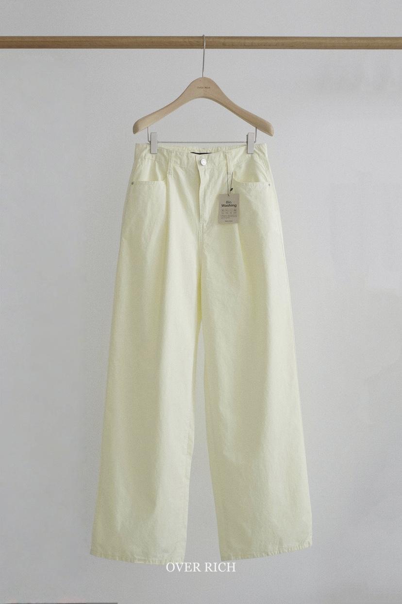 OVER RICH直郵韓國代購㊣女裝新品時尚熱賣人氣25春夏休閑褲OVER RICH休閑褲