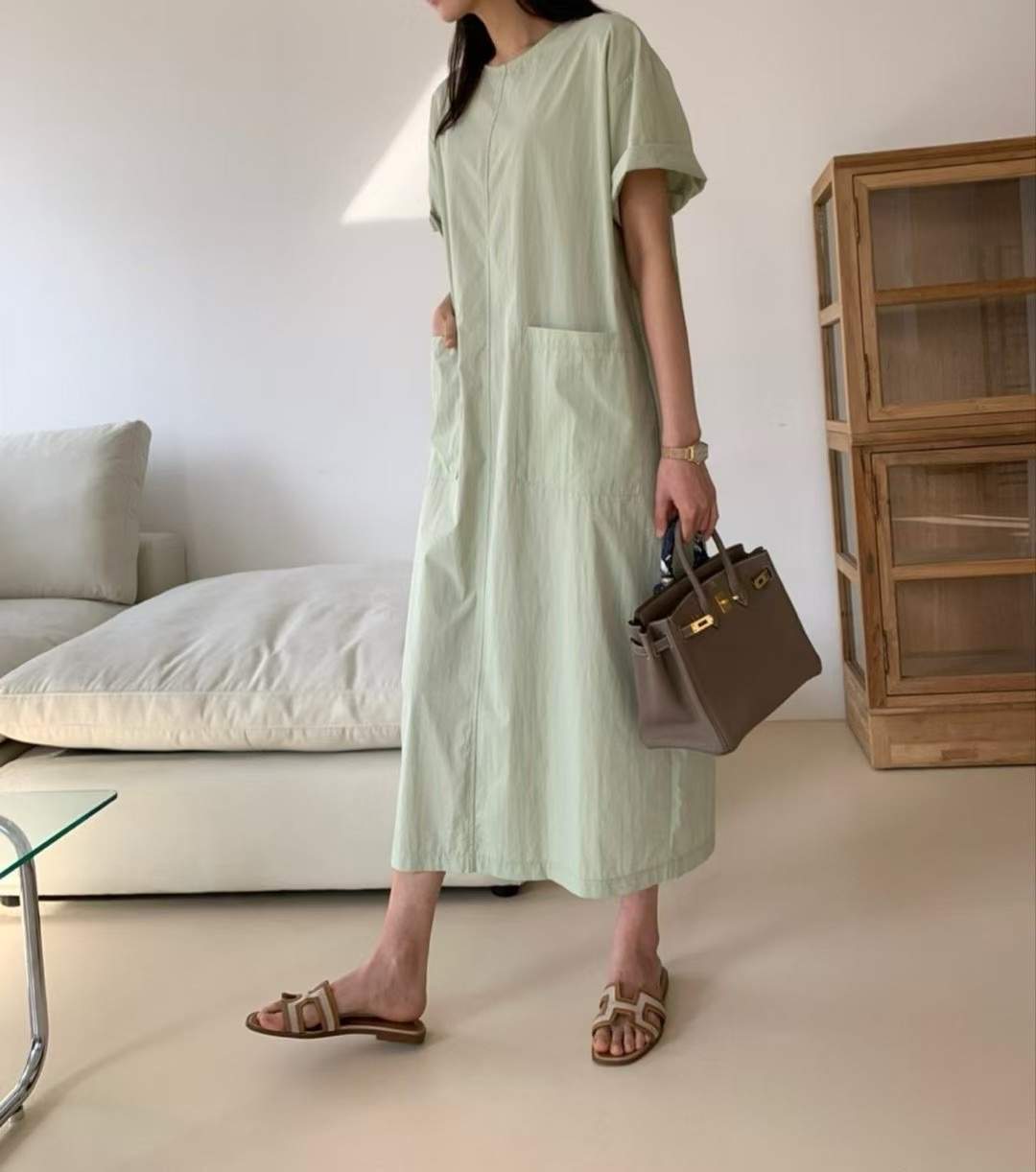 LUCKY ROOM韓國直郵女士新品真品人氣熱賣推薦25春夏連衣裙口袋LUCKY ROOM連衣裙