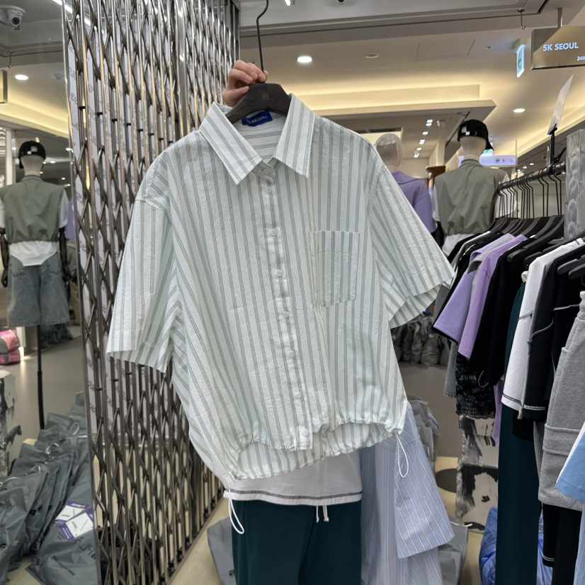 5K東大門實拍女士新款休閑25春夏時尚真品推薦人氣襯衫蕾絲衫5K襯衫/蕾絲衫