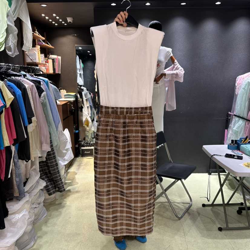 CHAVI韓國直郵女裝新款熱賣時尚職業真品推薦25春夏連衣裙含腰帶CHAVI連衣裙