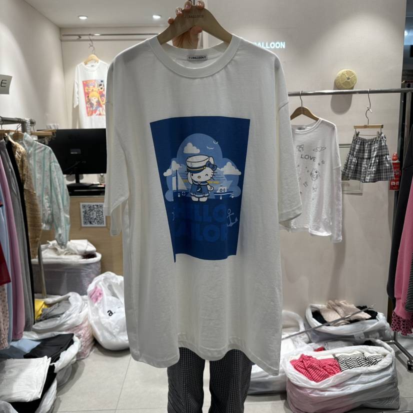 J.BALLOON韓國直郵女裝新款推薦25春夏真品時尚休閑職業T恤J.BALLOONT恤