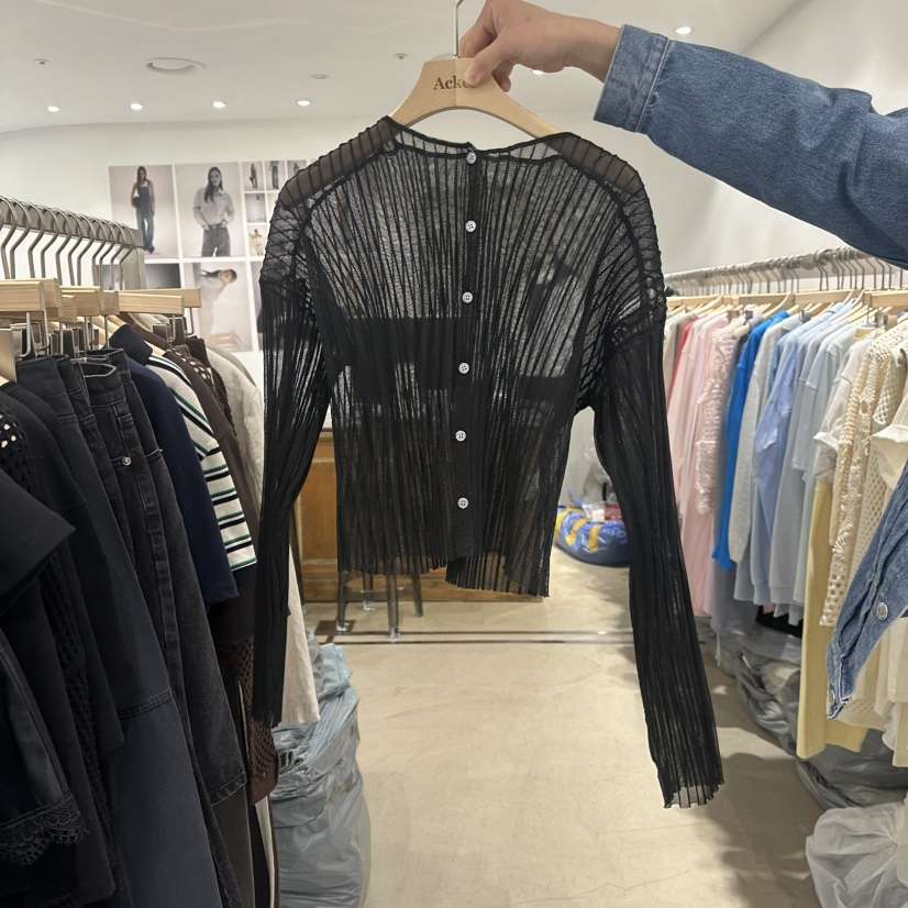ACKER韓國代購女士新款25春夏推薦休閑時尚人氣職業襯衫蕾絲衫ACKER襯衫/蕾絲衫