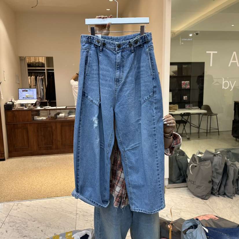 ITZEL韓國直郵女士新品真品熱賣人氣25春夏推薦時尚休閑牛仔褲ITZEL牛仔褲