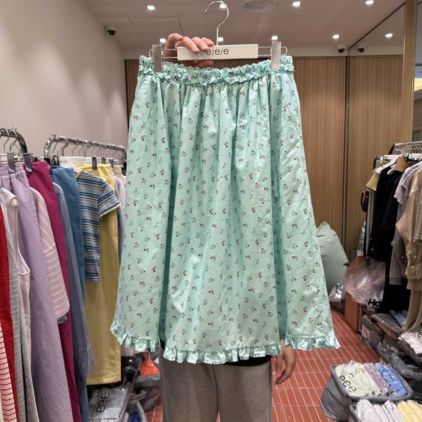E/E/E韓國代購女裝新款時尚人氣25春夏職業真品推薦熱賣長裙E/E/E長裙