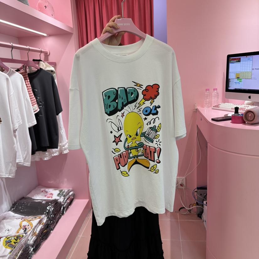 LOVE PINK東大門代購女裝新款25春夏時尚人氣推薦職業真品T恤LOVE PINKT恤