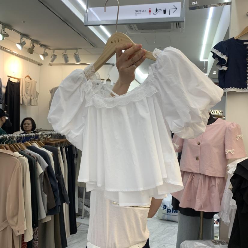 BEEN-A韓國直郵女士新款真品推薦職業熱賣時尚25春夏襯衫蕾絲衫BEEN-A襯衫/蕾絲衫