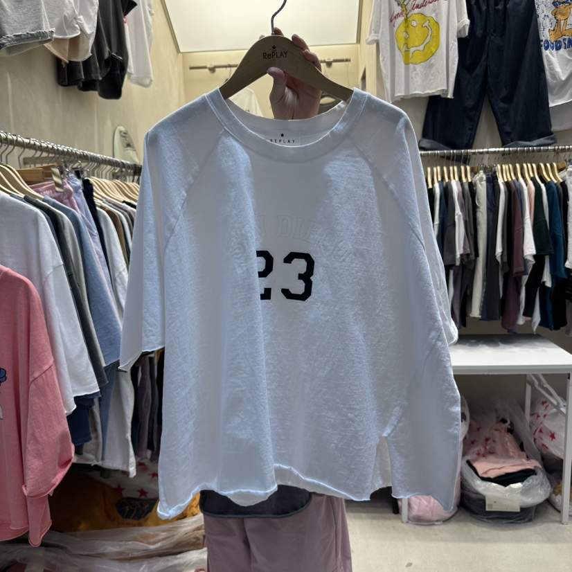 REPLAY東大門代購女士新品職業時尚熱賣真品25春夏休閑推薦T恤REPLAYT恤