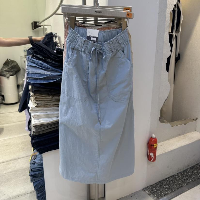 POCKET-Q東大門代購女士新品職業休閑熱賣時尚真品25春夏長裙POCKET-Q長裙