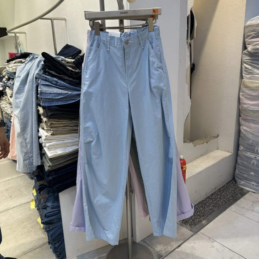 POCKET-Q韓國代購女裝新品25春夏熱賣時尚休閑職業真品休閑褲POCKET-Q休閑褲
