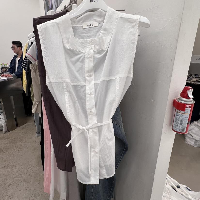 BREATHE東大門實拍女裝新品人氣真品時尚熱賣襯衫蕾絲衫尼龍BREATHE襯衫/蕾絲衫