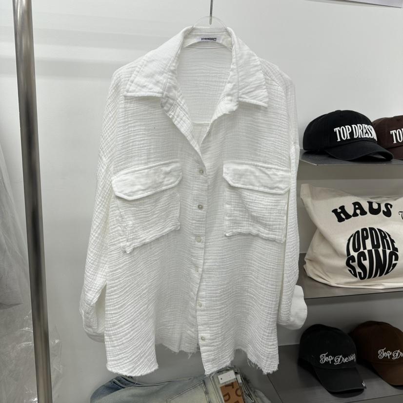 TOPDRESSING韓國代購女士新款熱賣真品時尚25春夏襯衫蕾絲衫TOPDRESSING襯衫/蕾絲衫