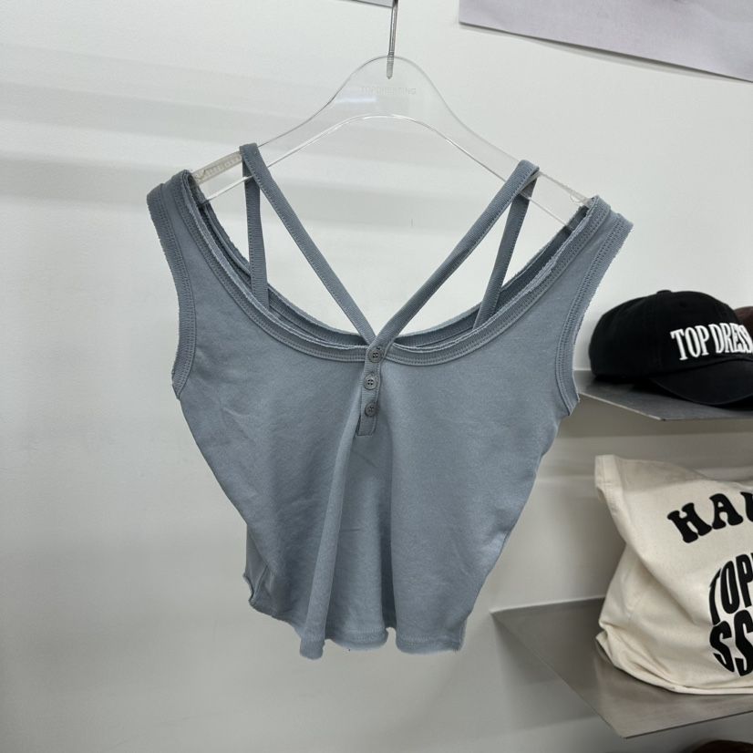 TOPDRESSING韓國直郵女裝新款25春夏休閑真品推薦熱賣吊帶背心TOPDRESSING吊帶/背心