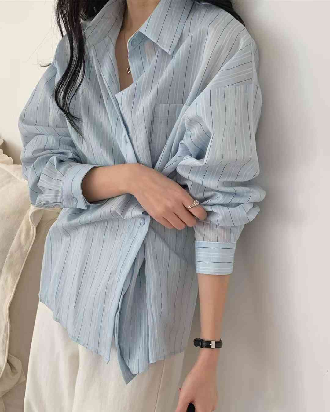 JUNO東大門代購女裝新款職業推薦時尚休閑25春夏襯衫蕾絲衫JUNO襯衫/蕾絲衫