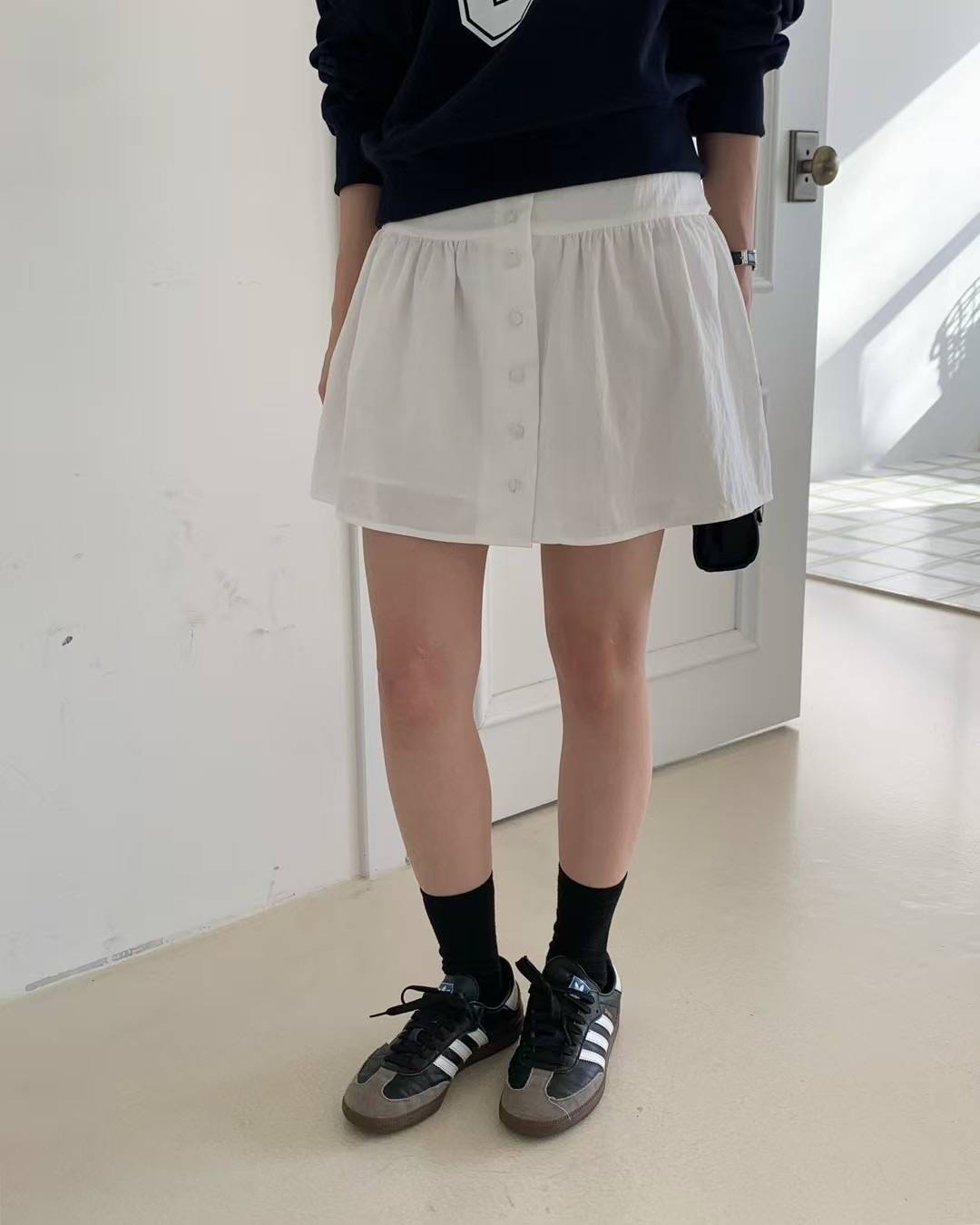 JUNO韓國直郵女士新款人氣熱賣休閑25春夏推薦真品時尚短裙JUNO短裙
