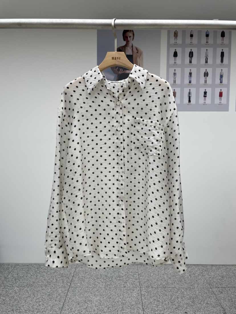 MADE-P韓國直郵女裝新品人氣推薦時尚休閑職業25春夏襯衫蕾絲衫MADE-P襯衫/蕾絲衫