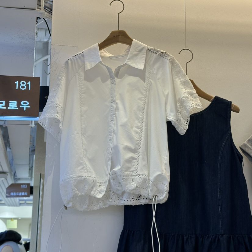 2MORROW東大門實拍女裝新款推薦人氣時尚職業真品襯衫蕾絲衫2MORROW襯衫/蕾絲衫