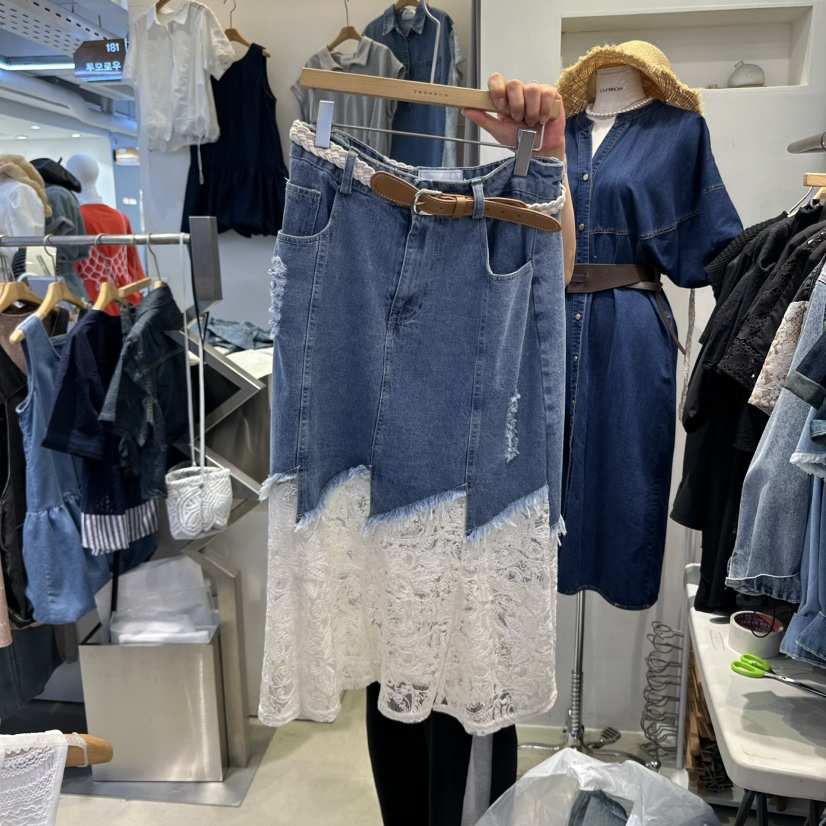 2MORROW韓國直郵女裝新品時尚人氣休閑熱賣真品25春夏職業長裙2MORROW長裙