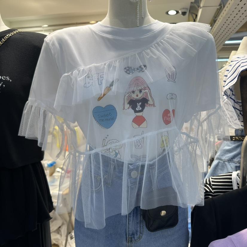 BLUE BANANA韓國代購女裝新款人氣真品25春夏時尚職業熱賣T恤BLUE BANANAT恤