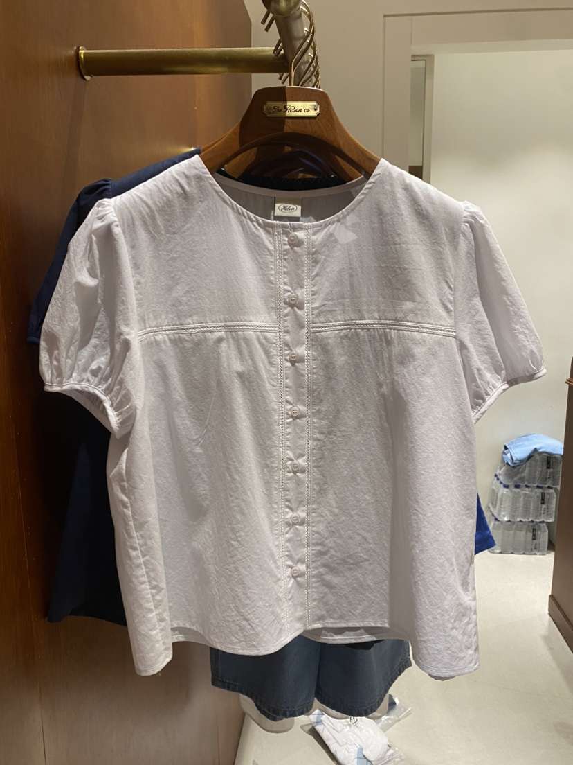HEBON韓國直郵㊣東大門實拍女裝新品推薦熱賣25春夏襯衫蕾絲衫HEBON襯衫/蕾絲衫
