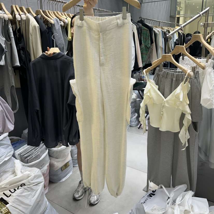 UOOV韓國㊣直郵東大門代購女裝新品人氣熱賣時尚25春夏休閑褲UOOV休閑褲