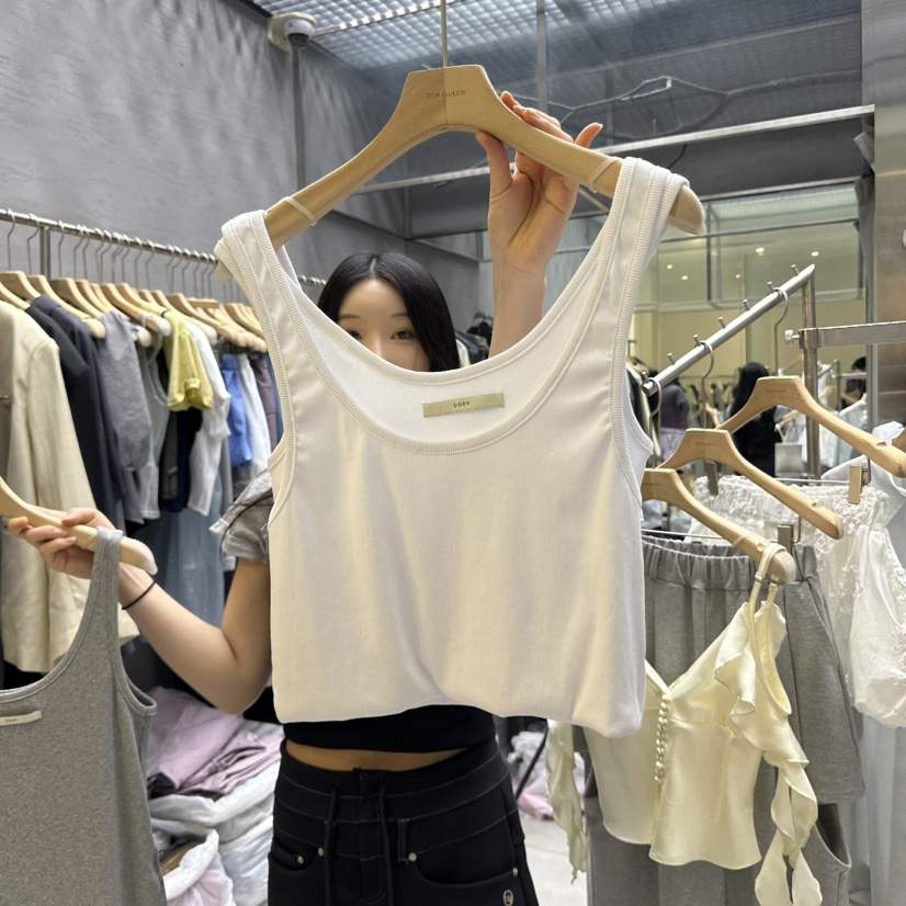 UOOV韓國㊣直郵東大門代購女裝新品25春夏人氣休閑吊帶背心UOOV吊帶/背心