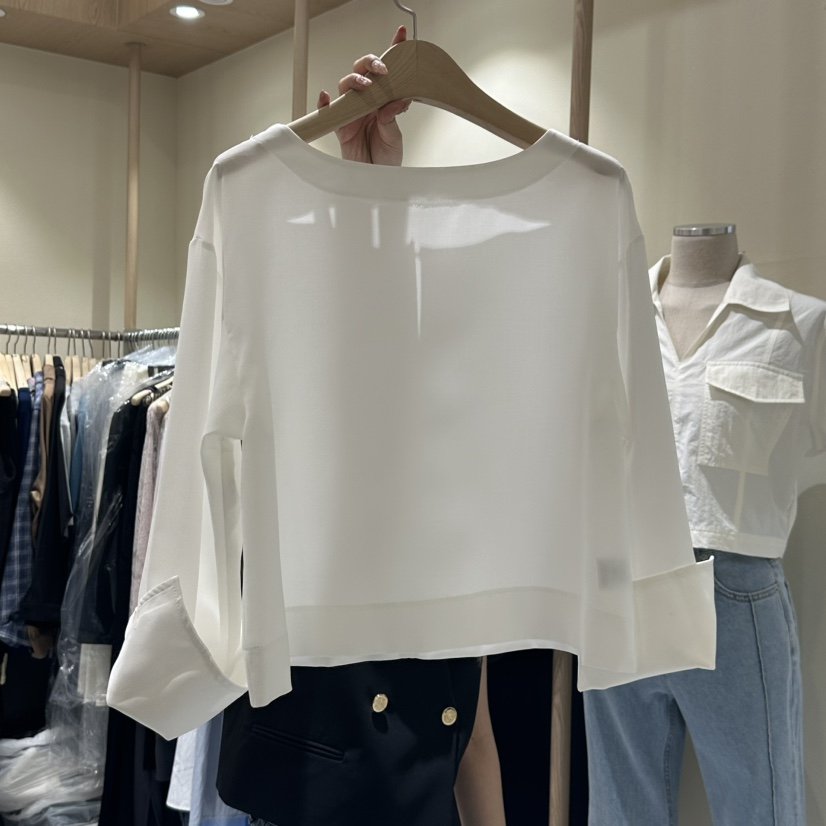 VINTAGE VIBE韓國直郵㊣女裝新品休閑25春夏襯衫蕾絲衫絲綢VINTAGE VIBE襯衫/蕾絲衫