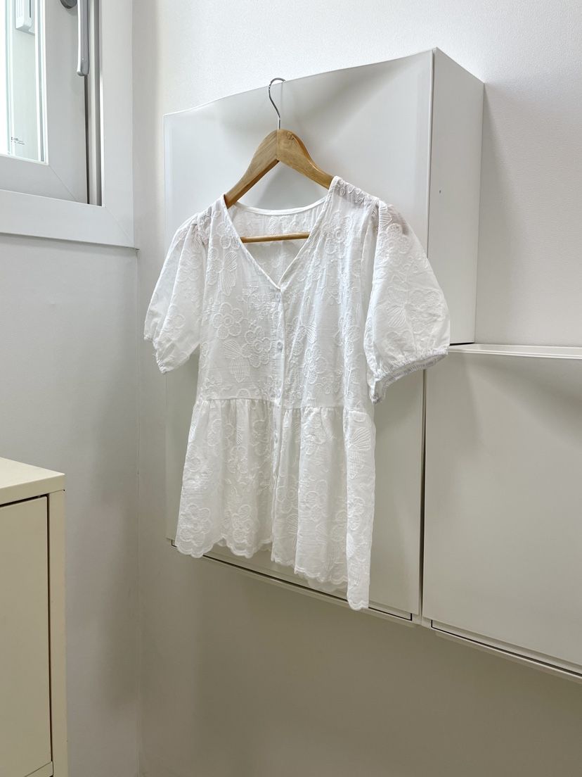 ALLVIBE韓國直郵㊣女裝新品25春夏人氣時尚熱賣休閑襯衫蕾絲衫ALLVIBE襯衫/蕾絲衫