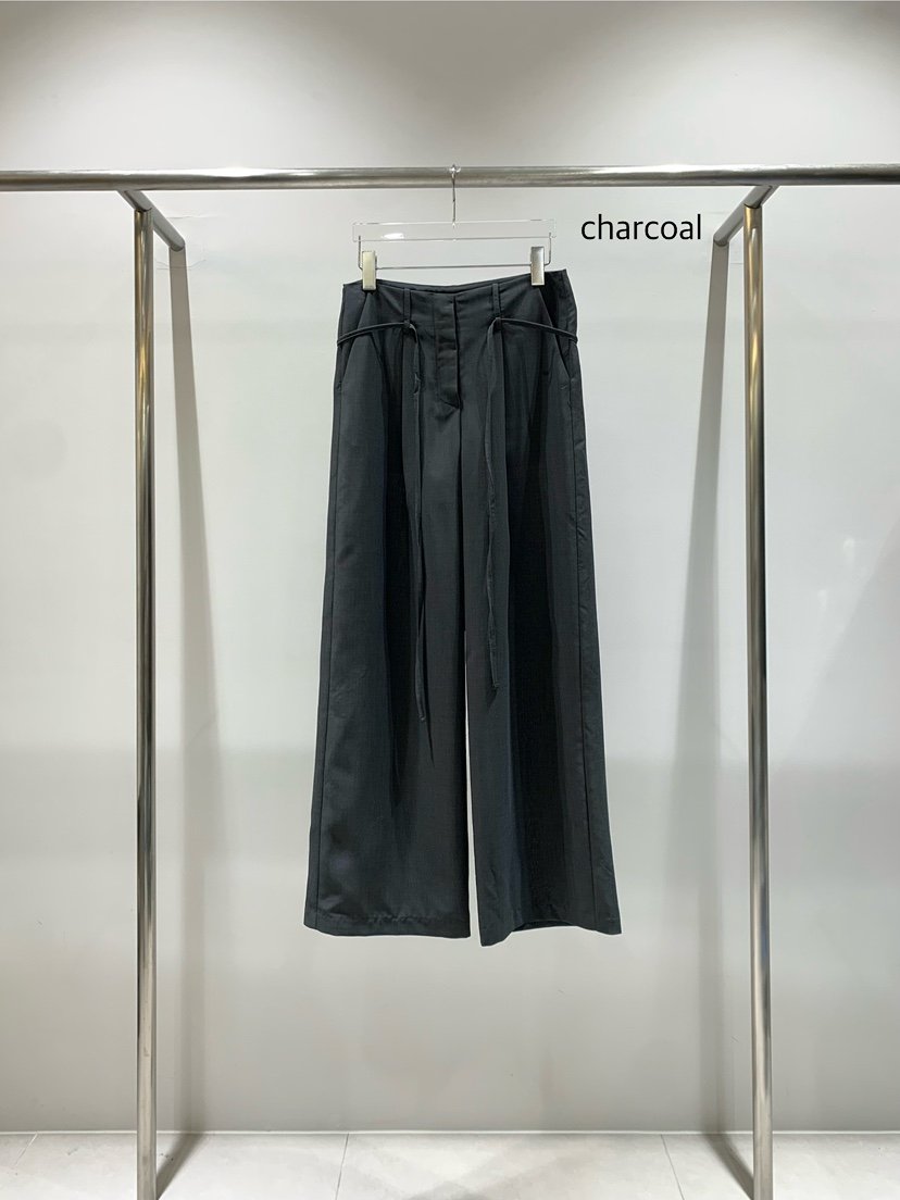CESTLAVIE韓國直郵㊣東大門實拍女裝新品25春夏休閑褲含腰繩腰帶CESTLAVIE休閑褲