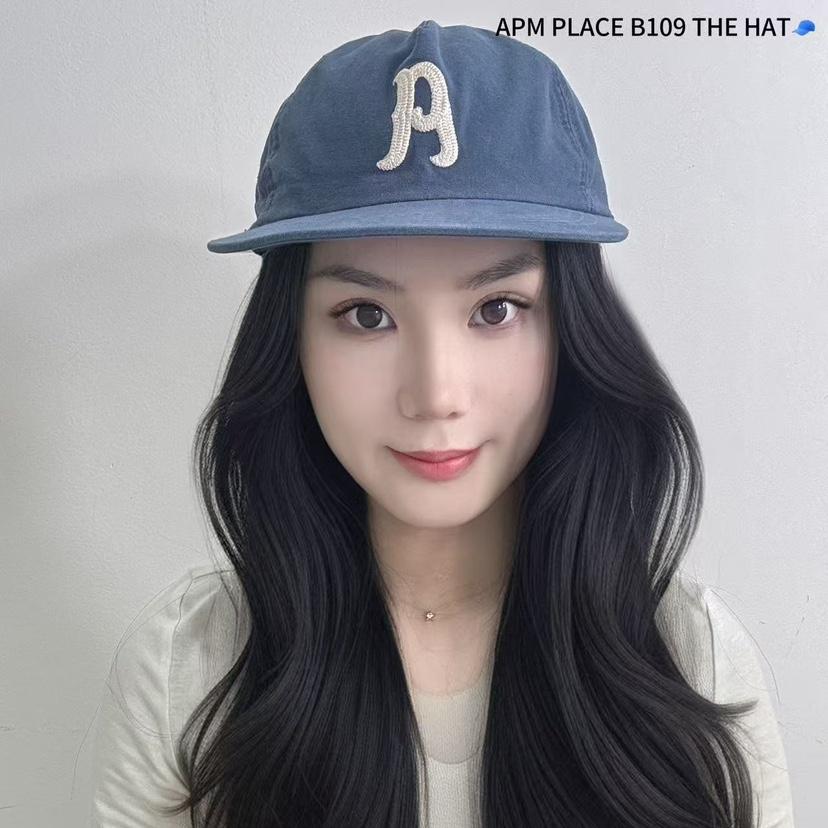 THE HAT-P韓國直郵女裝新款25春夏休閑真品人氣職業帽子刺繡THE HAT帽子