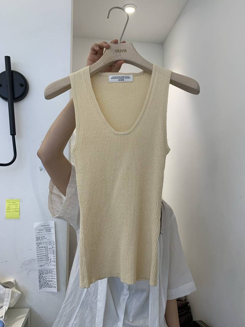 OUVIR東大門代購女裝新品熱賣人氣25春夏職業休閑真品吊帶背心O.V.R/OUVIR吊帶/背心