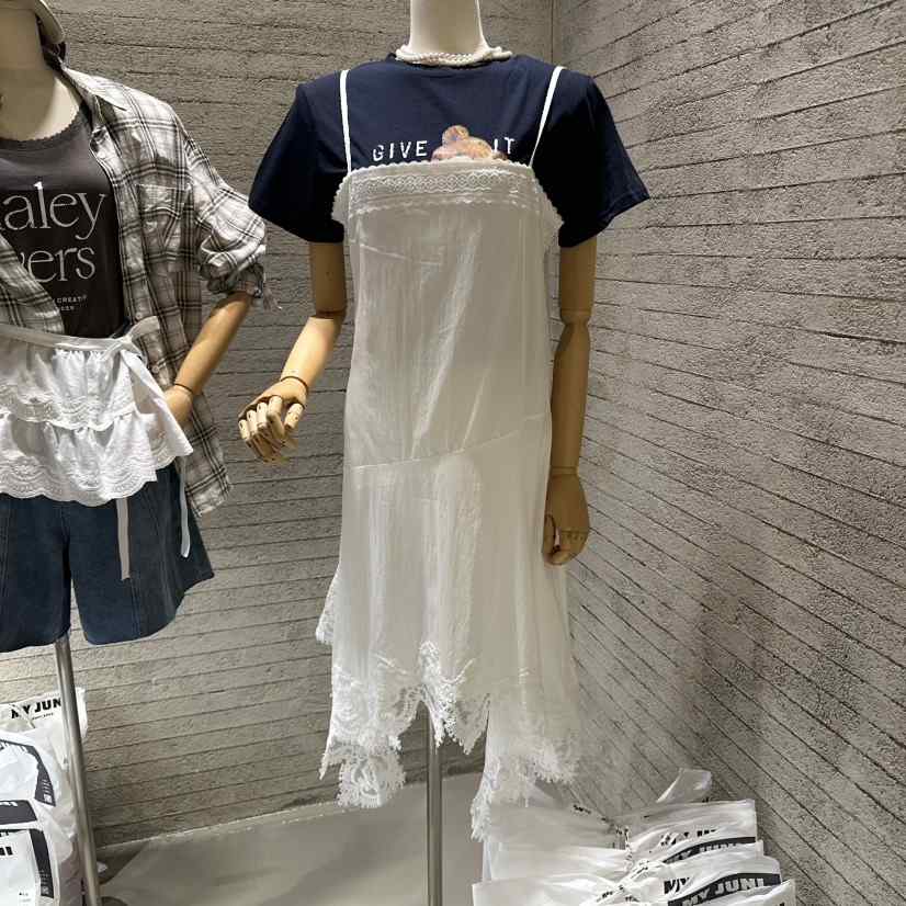 JUNI直郵韓國代購㊣女裝新款25春夏時尚休閑連衣裙不含內搭my juni連衣裙