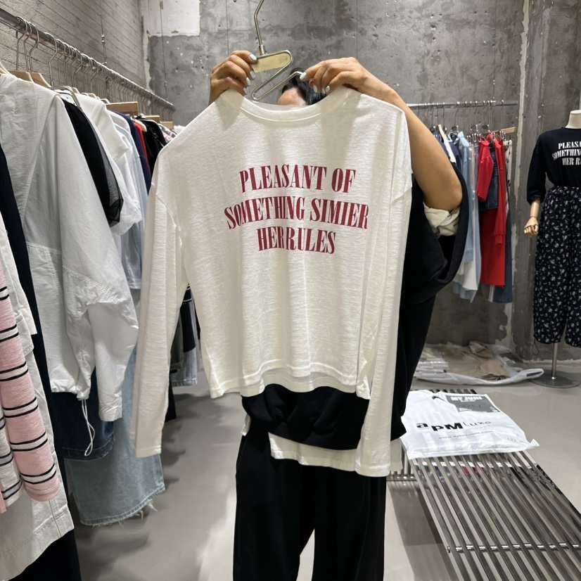 JUNI韓國㊣直郵東大門代購女裝新款熱賣人氣時尚休閑長袖T恤my juni長袖T恤