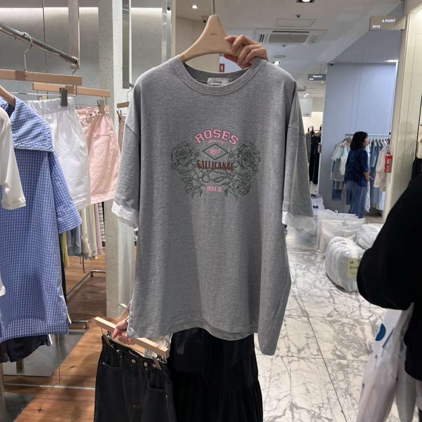 COMELY直郵韓國代購㊣女裝新款25春夏時尚休閑人氣推薦熱賣T恤COMELYT恤
