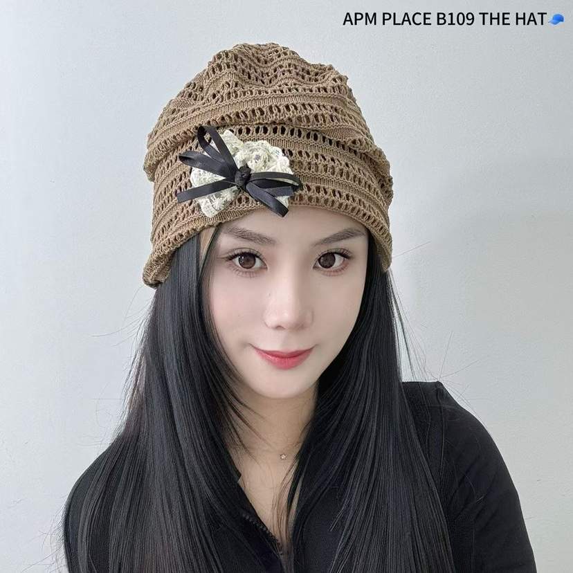 THE HAT-P韓國㊣直郵東大門代購女裝新款人氣休閑帽子蕾絲THE HAT帽子
