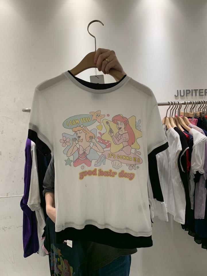 JUPITER韓國㊣直郵東大門代購女裝新品休閑推薦25春夏人氣T恤JUPITERT恤