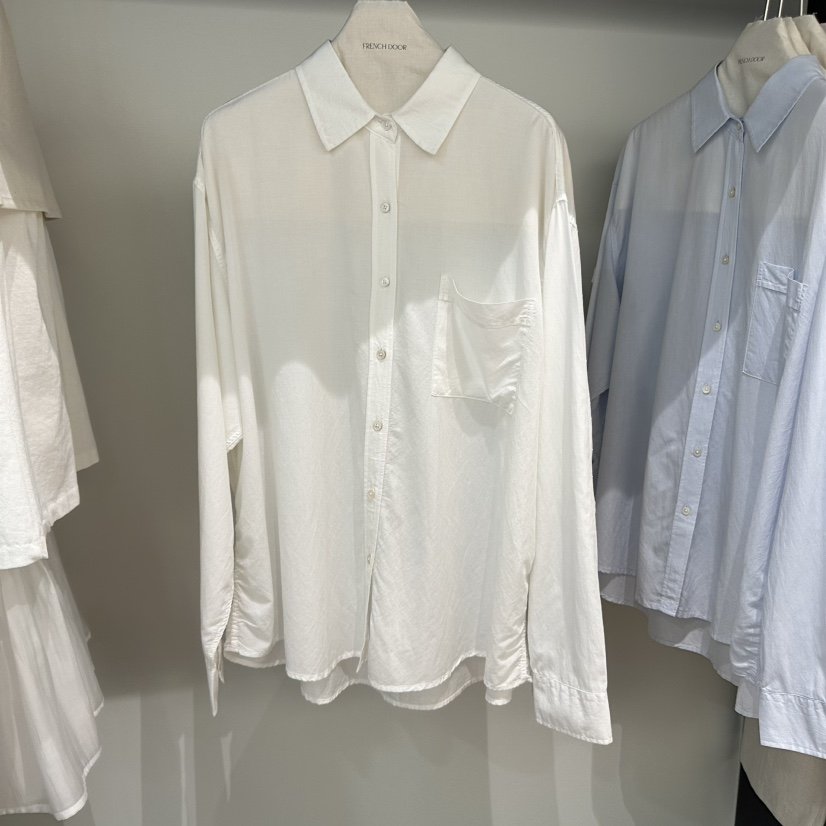 FRENCH DOOR韓國直郵㊣東大門實拍女裝新品人氣襯衫蕾絲衫FRENCH DOOR襯衫/蕾絲衫