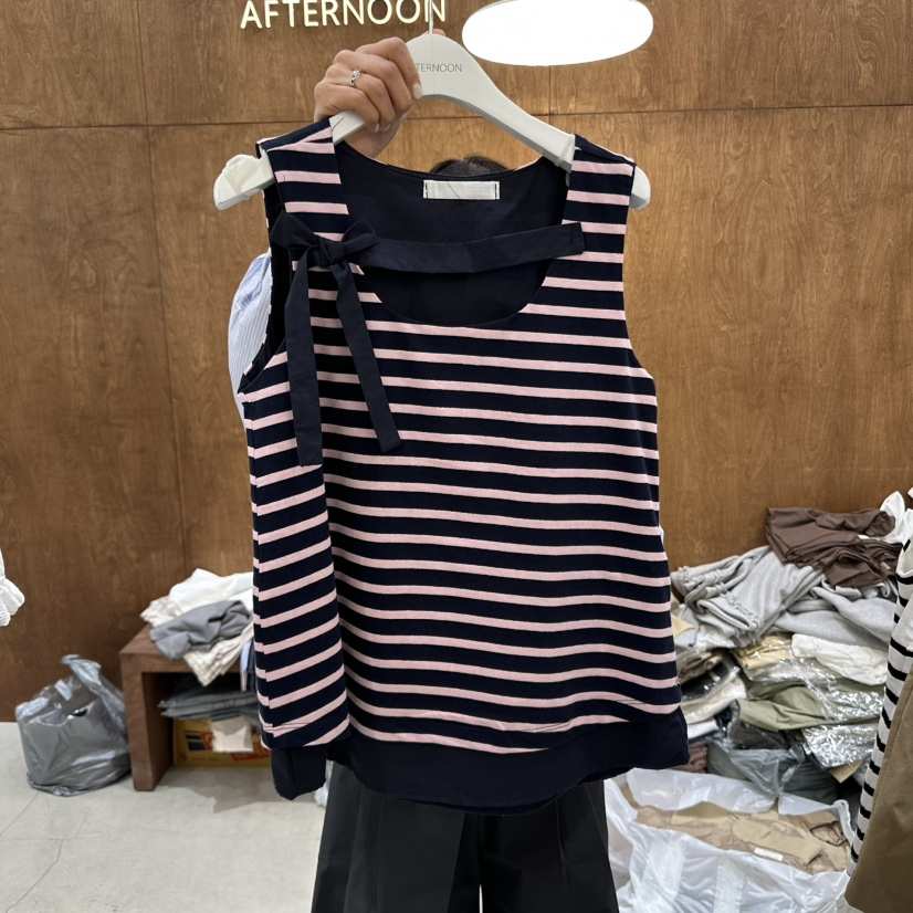 AFTERNOON-P直郵韓國代購㊣女裝新品推薦休閑人氣吊帶背心AFTERNOON吊帶/背心