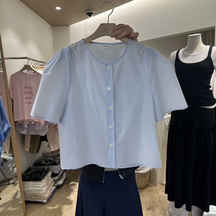 MARANT韓國直郵㊣女裝新品熱賣休閑推薦25春夏人氣襯衫蕾絲衫MARANT襯衫/蕾絲衫