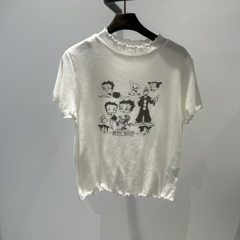 JANE BIRKIN韓國直郵㊣女裝新款熱賣時尚人氣休閑25春夏T恤JANE BIRKIN設計師品牌T恤