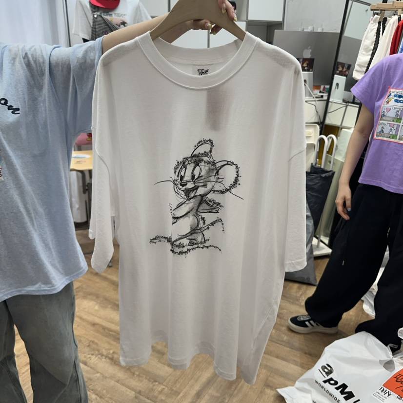 DE LINE韓國直郵㊣東大門實拍女裝新款時尚25春夏人氣休閑T恤DE LINET恤