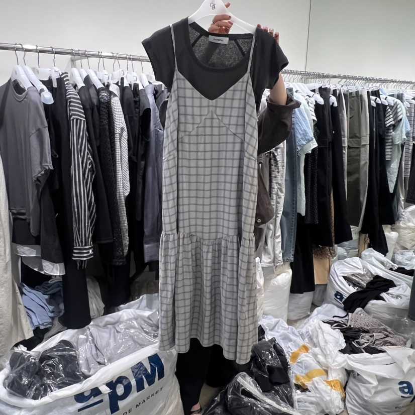OATMEAL直郵韓國代購㊣女裝新款人氣25春夏休閑連衣裙不含內搭OATMEAL連衣裙