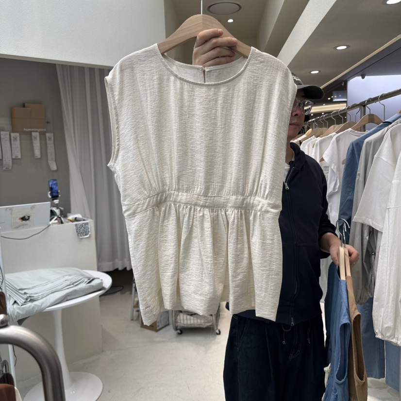 HUMMING BIRD直郵韓國代購㊣女裝新品推薦休閑吊帶背心亞麻布HUMMING BIRD吊帶/背心