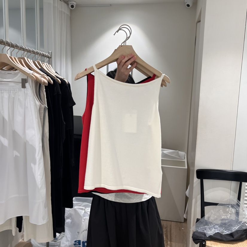 MONIQUE韓國直郵㊣女裝新品人氣熱賣25春夏時尚休閑吊帶背心MONIQUE吊帶/背心