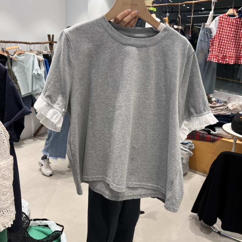 BLOOM直郵韓國代購㊣女裝新品人氣休閑時尚25春夏推薦熱賣T恤BLOOM-ST恤